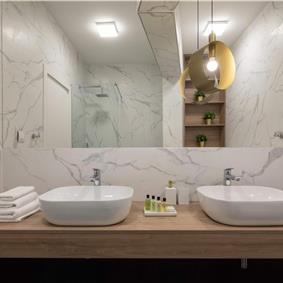 Luxury Beachfront Villa with Heated Infinity Pool near Trogir, Sleeps 8